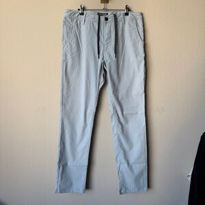 686 Everywhere Light Gray Slim Fit Hiking Pants Size 34/32